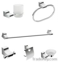 Guaranteed 100% bathroom accessories Six Pcs Zinc alloy Chrome plating