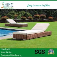 Hot Sale Beach Furniture Rattan Chaise Lounge SFM3-20150525-09