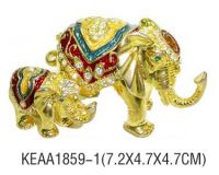 Sell elephants jewelry box KEAA1859-1
