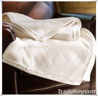 Sell polyester plush fleece soft blanket wholesale