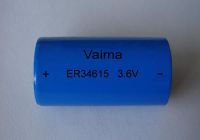 ER34615M Li-SOCL2 Battery, ER34615M D size LS33600 14AH, 3.6VLi-SOCL2 Battery