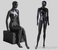 Sell Glossy Black Female Mannequin B-038
