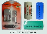 Sell rechargeable RCR123A batteries
