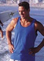 Supply Men's Tank Top T-shirts, Plain colored, Basic Style