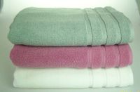 Sell 100% cotton bath towel solid color