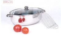 Sell Stainless Steel Oval Roaster with glass lid
