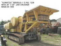 USED"KOMATSU" MODEL BR350JG-1 MOBILE CRUSHER S/NO. 1236