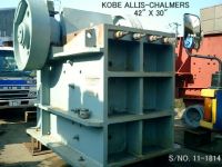 USED KOBE ALLIS-CHALMERS 30-42 (42" X 30") SINGLE TOGGLE JAW CRUSHER