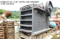 USED KOBELCO 42 inch X 30 inch ASTRO JAW CRUSHER S/NO. DA10570
