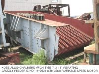 USED KOBE ALLIS-CHALMERS VFGH TYPE 7FT X 18FT VIBRATING GRIZZLY FEEDER