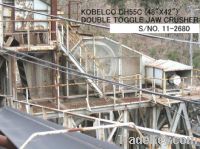 Sell USED "KOBELCO" DH55C (48" X 42") DOUBLE TOGGLE JAW CRUSHER