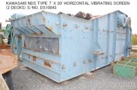 Sell USED KAWASAKI NDS TYPE 7' X 20' HORIZONTAL VIBRATING SCREEN