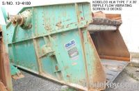 Sell USED KOBELCO HLW TYPE 7' X 20' RIPPLE FLOW VIBRATING SCREEN
