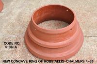 NEW CONCAVE RING OF KOBE ALLIS-CHALMERS 4-36 HYDRO CONE CRUSHER CODE NO. 4-36-A