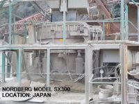 USED "NORDBERG" MODEL SX300 CONE CRUSHER WITH HYDRAULIC OIL TANK, HYDRAULIC PRESSURE TANK UNIT AND CONTROL PANEL (WITHOUT MOTOR).