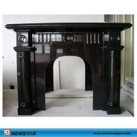 Sell black granite fireplace
