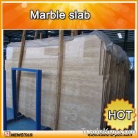 Sell beige travertine slab