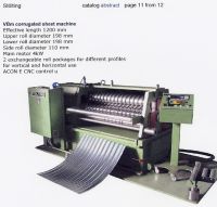 Corrugated sheet machine