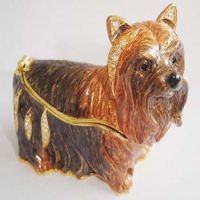 Sell dog trinket boxes, pewter jewelry box, enamel trinket boxes, gifts