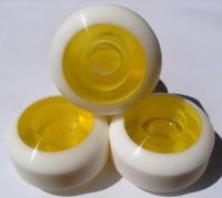 Sell white skateboard wheel with clear core