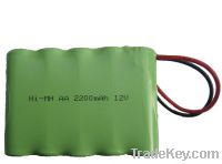 Sell 2200mAh 12V AA NiMH battery rechargeable battery
