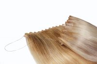 Sell Brazilian virgin hair straight style flip in hair extension