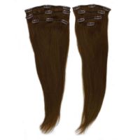 Sell Factory Wholesale 100% Human Hair Clip In Hair Extension