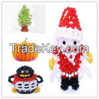 Halloween pumpkin decoration beaded doll handmade craft beaded pattern