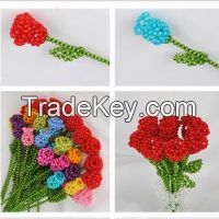 Romantic handmade beaded rose flower for Valentine's Day