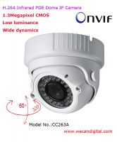 Sell H.264 1.3Megapixel Infrared Waterproof Dome Network Camera