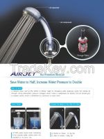 Air Jet water saving  shower head (handheld type)