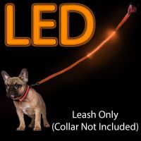 LED Light Up Dog Leash, Durable, Lightweight.Dog Leash LED Light Pet Up Collar Bright Safety Flashing Nylon Adjustable
