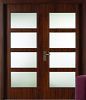 provide solid wooden interior door with full glass