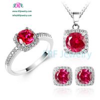 Fashion Hot Selling 925 Sterling Silver Jewelry Set With CZ Stone
