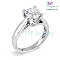 Fashion Hot Selling 925 Sterling Silver Anniversay Ring With CZ Stone