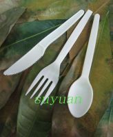 biodegradable utensils-green plastic cutlery