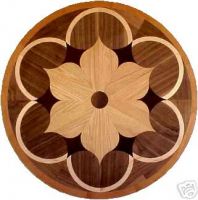 Sell wood inlay hard wood madallion parquet flooring