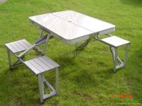 Aluminum Folding Table and Chair Sets, Picnic Folding Tables