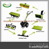 Multi-Garden Machine (Sweeper , Tiller, Mower, Silage, Pusher&Snow Blower)