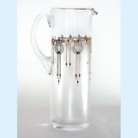 handpainted glass jug