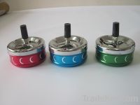 2012 new design metal ashtray, spin lid ashtray