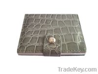 WB-1207 leather metal cigarette case, PU leather case