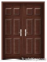 Sell double aluminum door carved