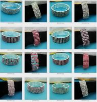 Sell 5 rows white & pink crystal bracelet