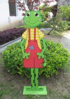 Sell wooden frog garden stands