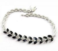 925 Silver Natural Sapphire Bracelet l2.50512l