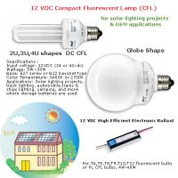 Sell 12vdc dc input fluorescent lamp ballast for solar lighting