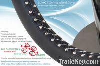 SLiWO Steering Wheel Cover Innovative Patented Design, No more needle w