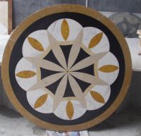 granite or marble waterjet medallion