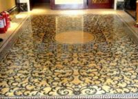 marble warterjet medallion floor tile